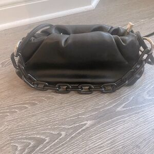 Black chain purse